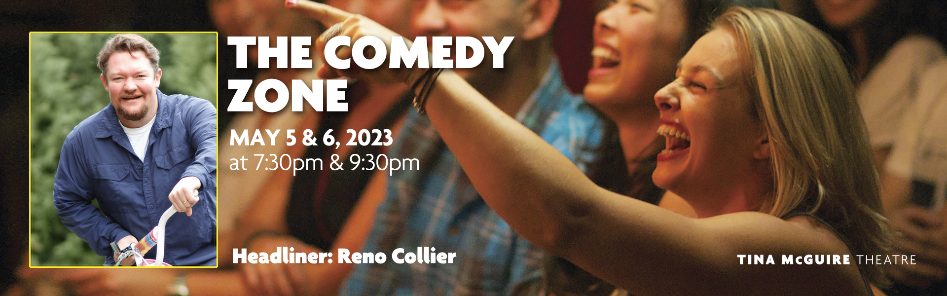 The Comedy Zone with headliner Reno Collier, May 5 & 6 at 7 & 9:30 p.m.
