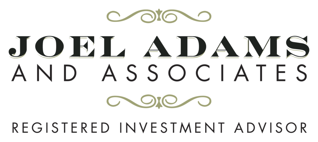 Logo: Joel Adams and Associates. Registered Investment Advisor.