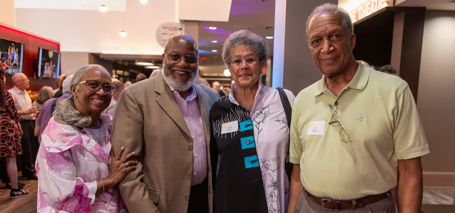 Image: Friends at the Preview Party.