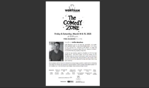 The Comedy Zone with Headliner Collin Moulton - playbill program cover