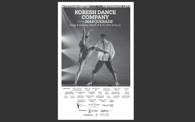 Koresh Dance Company program cover for 