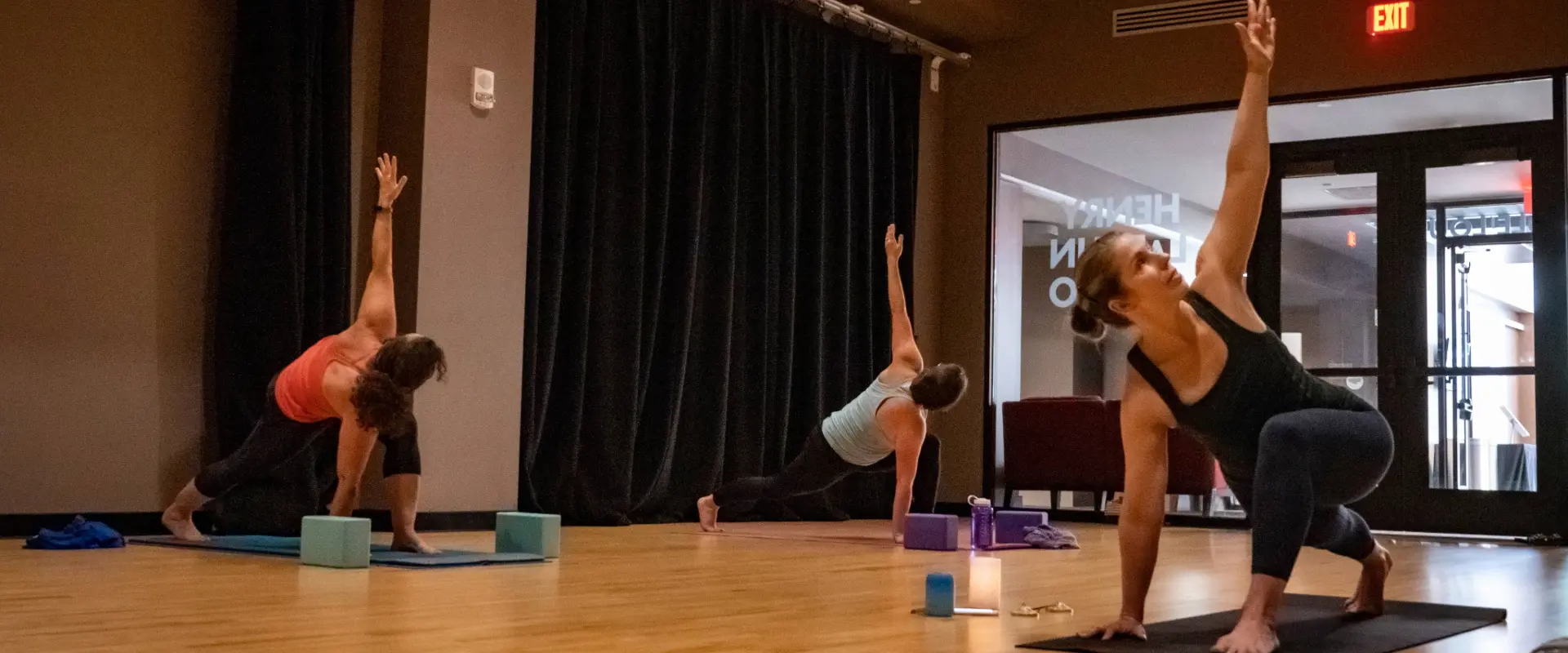 Gentle Yoga at the Wortham Center.
