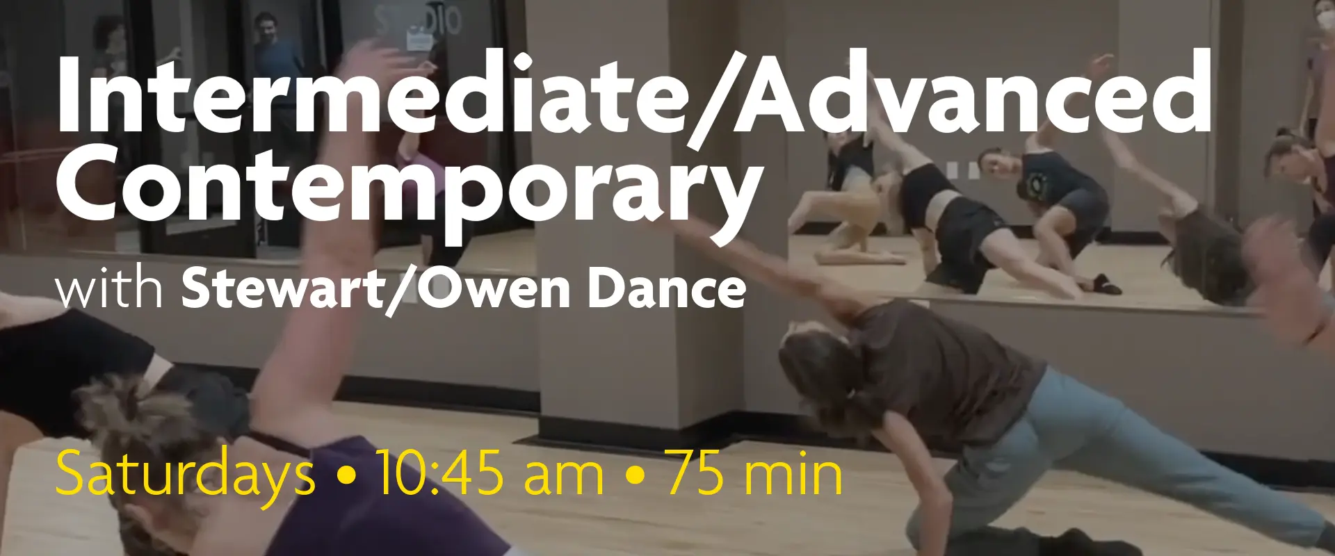 Intermediate/Advanced Contemporary on Saturdays at 10:45 am