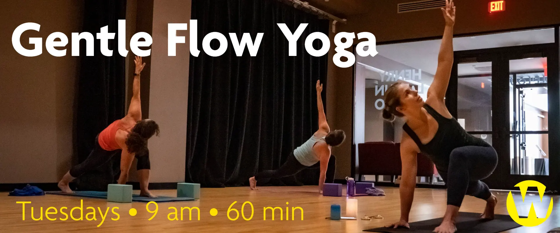 Gentle Flow Yoga on Tuesdays at 9 am