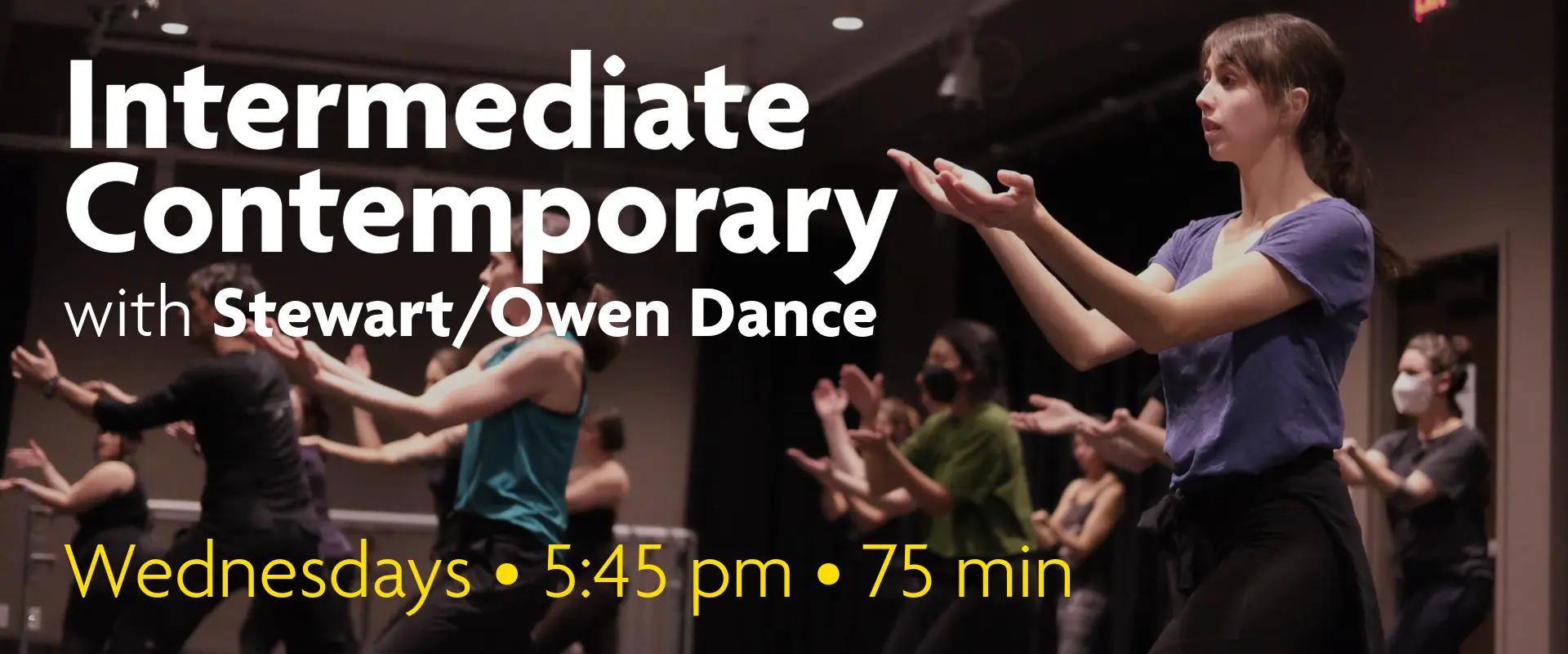 Intermediate Contemporary on Wednesdays at 5:45 pm