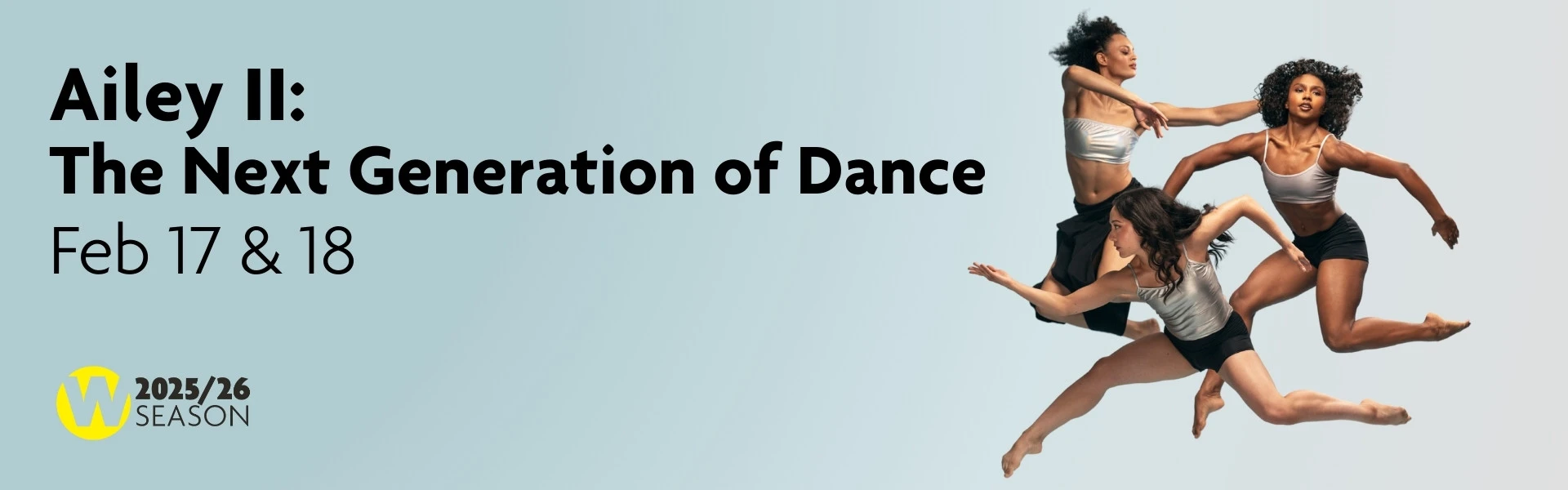 Artwork of three Ailey II dance company members.