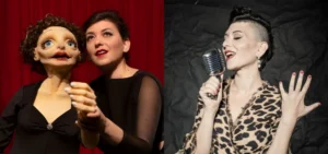 Photo: artist Yael Rasooly performing "Hymn to Love."